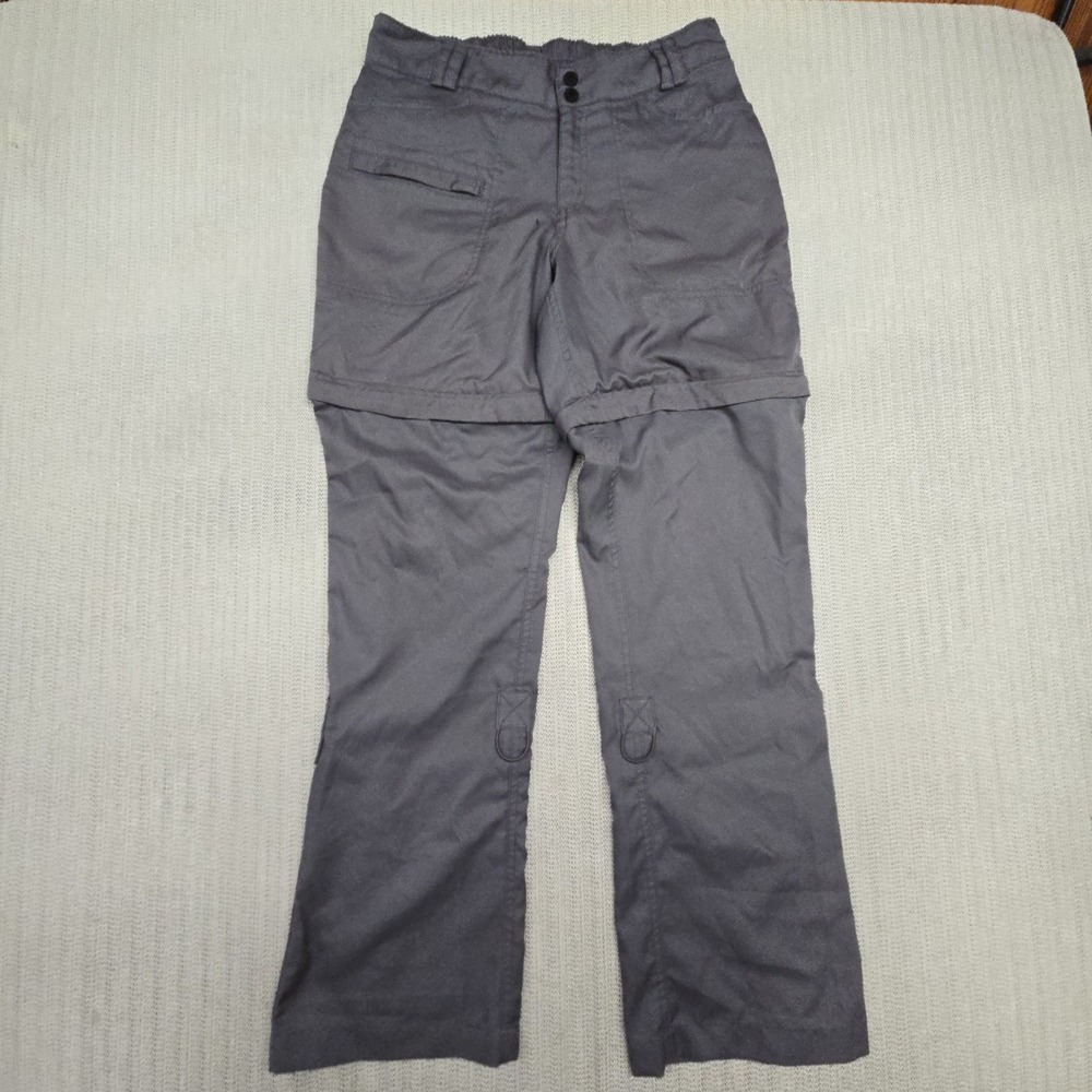 Magellan Outdoors Pants Womens Medium Gray Convertible Hiking Zip Off Pockets